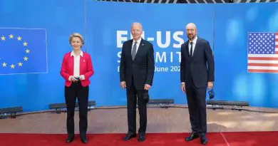European Commission President Ursula Gertrud von der Leyen with US President Joe Biden and Charles Yves Jean Ghislaine Michel, President of the European Council. Photo Credit: The White House