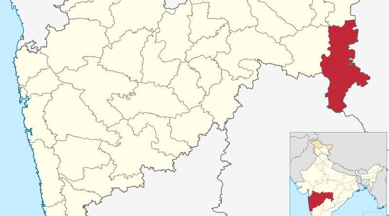 Location of Gadchiroli district in Maharashtra, India. Credit: Wikipedia Commons