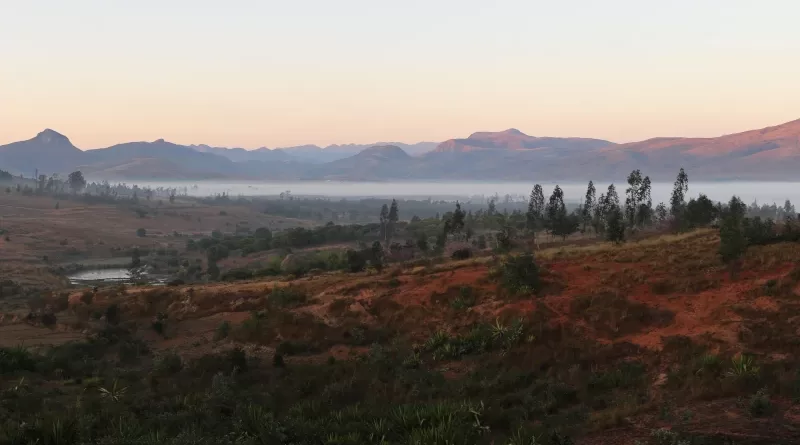 A morning view of the landscape in the Ihosy district of south-central Madagascar CREDIT: Sean Hixon