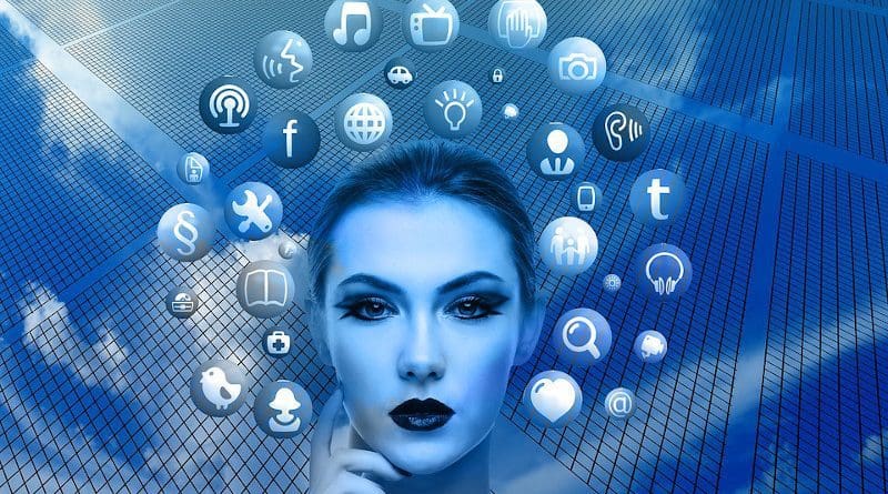 Influence Woman Face Social Media Thoughts Head Applications