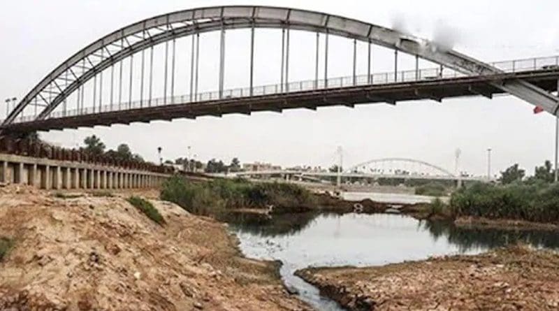 A dried up river in Iran’s Khuzestan province. Photo Credit: Iran News Wire