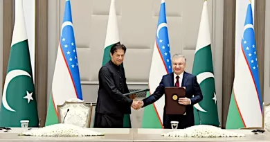 Pakistan's Prime Minister Imran Khan with Uzbekistan's President Shavkat Mirziyoyev in Tashkent. Photo Credit: Pakistan PM Office