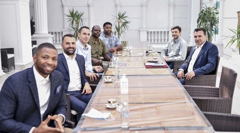 North Macedonia’s PM Zoran Zaev [R] met potential investors on Wednesday. Photo: vlada.mk