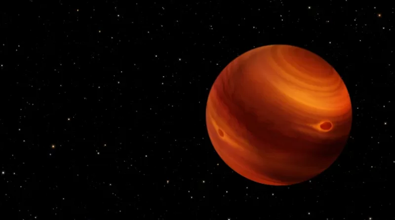Artist’s concept of 2MASS J22081363+2921215, a nearby brown dwarf. Though only roughly 115 light-years away, the brown dwarf is too distant for any atmospheric features to be photographed. Instead, researchers used W. M. Keck Observatory’s MOSFIRE instrument to study the colors and brightness variations of the brown dwarf’s layer-cake cloud structure, as seen in near-infrared light. MOSFIRE also collected the spectral fingerprints of various chemical elements contained in the clouds and how they change over time. CREDIT: NASA, ESA, STScI, Leah Hustak (STScI), Greg T. Bacon (STScI)