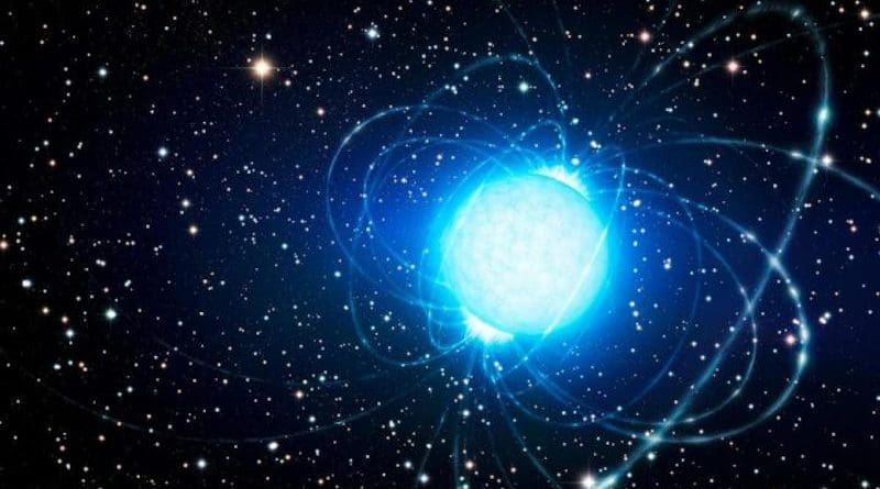 Artist's depiction of a neutron star. CREDIT ESO / L. Calçada