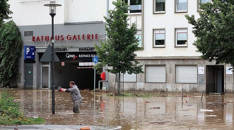 Flood damage in Hagen, NRW, Germany. Photo Credit: Bärwinkel,Klaus, Wikipedia Commons