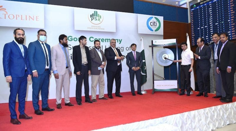 Pakistan stock exchange PDX hold gong ceremony to mark listing of Citi Pharma (Photo supplied)