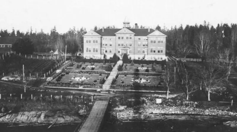 The former Kuper Island Indian Residential School, 1941/ Public domain