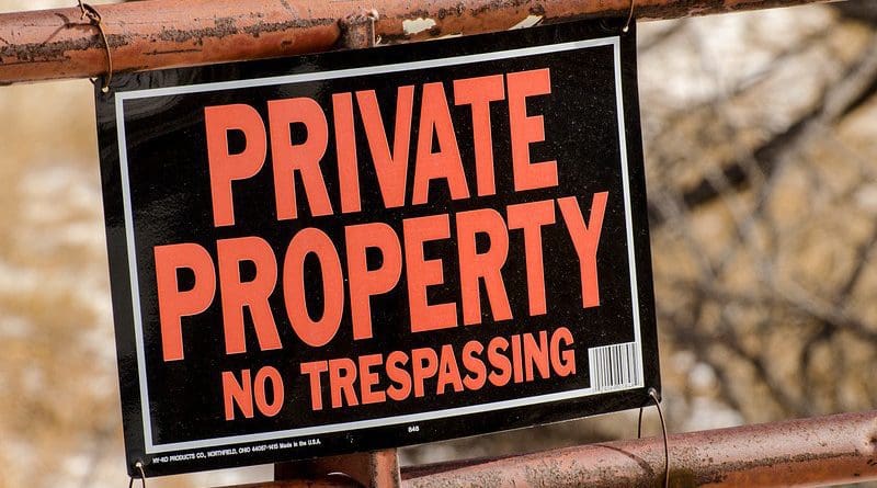 no trespassing Private Property Sign Gate Private Property