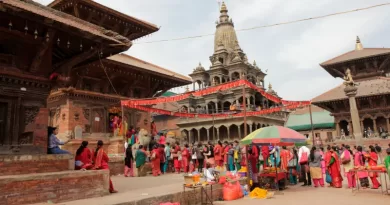For the first time since the 2015 earthquake and the reconstruction of the Char Narayan Temple in Lalitpur (Nepal), which was destroyed in it, the popular festival of Haribodhini Ekadash is taking place. It celebrates the awakening of the Hindu god Vishnu after four months of sleep. On this occasion, the celebrations also mark the reopening of the temple at the UNESCO World Heritage site. Image credit: Christiane Brosius
