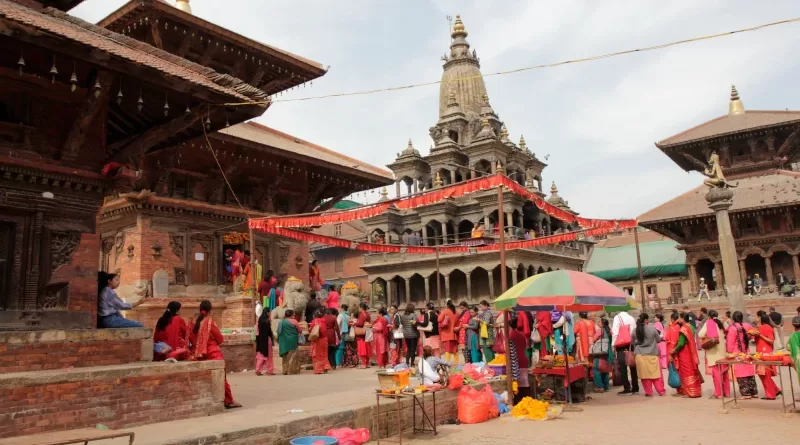 For the first time since the 2015 earthquake and the reconstruction of the Char Narayan Temple in Lalitpur (Nepal), which was destroyed in it, the popular festival of Haribodhini Ekadash is taking place. It celebrates the awakening of the Hindu god Vishnu after four months of sleep. On this occasion, the celebrations also mark the reopening of the temple at the UNESCO World Heritage site. Image credit: Christiane Brosius