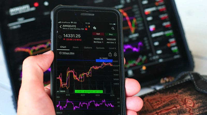 Stock Market Chart Smartphone Finance Investment