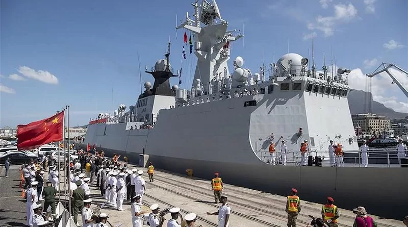 File photo of South African navy welcoming ceremony for frigate Weifang of the Chinese People's Liberation Army (PLA) Navy in Cape Town, South Africa. Photo Credit: China MoD