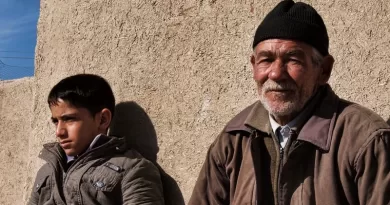Boy Man Elderly Grandfather Iran Isfahan Farmer Grandson People