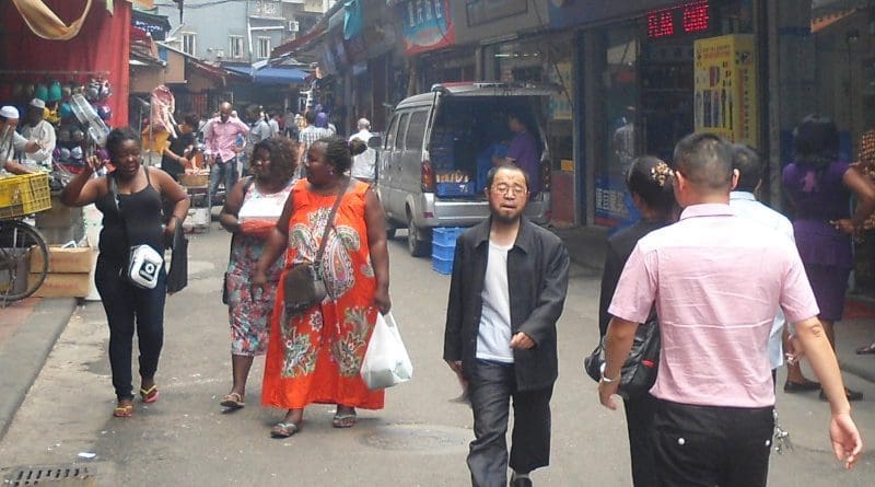 Africans in Guangzhou, China. Photo Credit: Anna Frodesiak, Wikimedia Commons