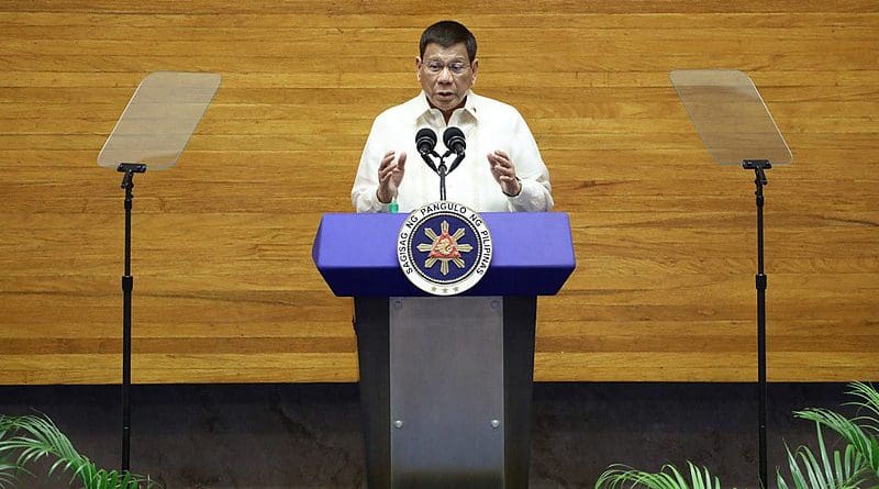 President Rodrigo Roa Duterte delivers his 6th State of the Nation Address at the Batasang Pambansa in Quezon City on July 26, 2021. Credit: Presidential Photos