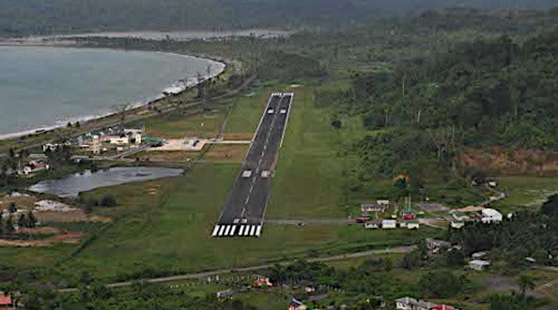 India's naval air base INS Baaz located near Campbell Bay, on Great Nicobar island in the Andaman & Nicobar Islands. Photo Credit: Indian Navy