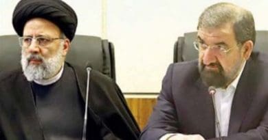 Iran's Ebrahim Raisi and Mohsen Rezaei. Photo Credit: Tasnim News Agency