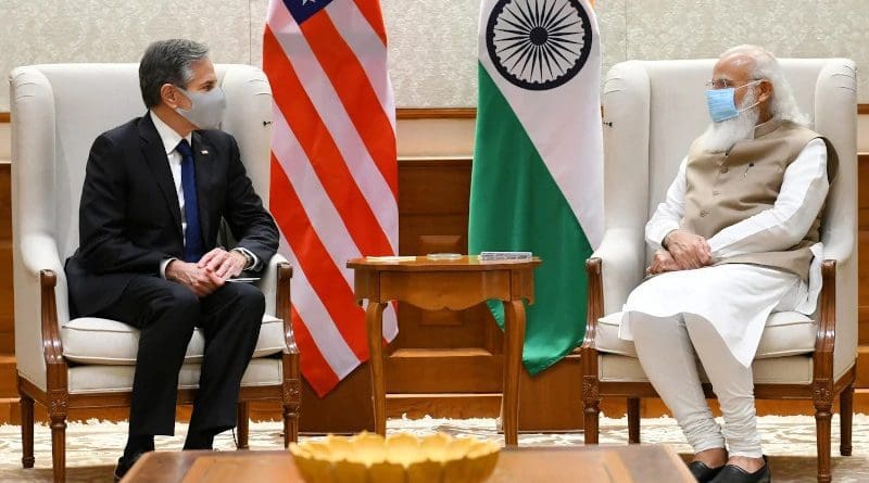 US Secretary of State Antony Blinken with India's Prime Minister Narendra Modi. Photo Credit: India PM Office