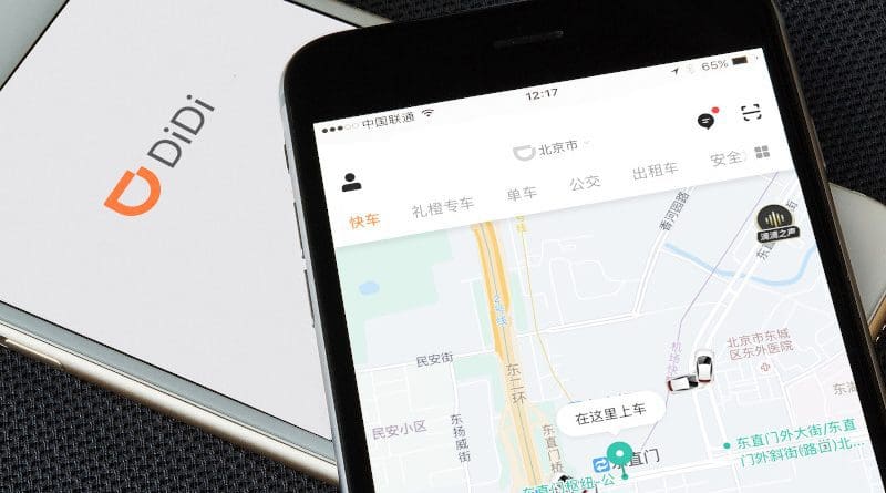 DiDi app. Photo Credit: DiDi