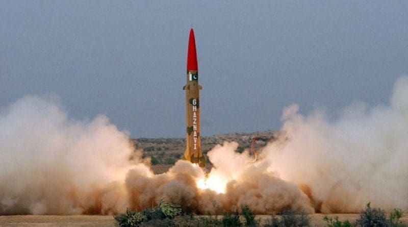 Pakistan test launches a Ghaznavi missile. Photo: ISPR Pakistan