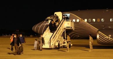 Spain receives first group of Spaniards and Afghan collaborators at the Torrejón Air Base in Madrid. Photo Credit: Moncloa