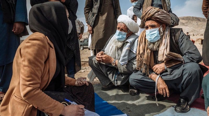 The UN has been supporting displaced families in Afghanistan, providing emergency shelter and protection. Credit: IOM/Mohammed Muse