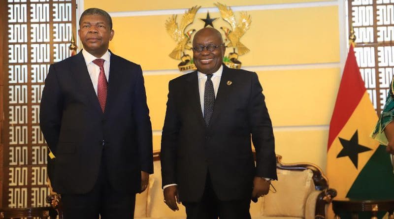 President João Manuel Gonçalves Lourenço of Angola (left) and President Nana Addo Dankwa Akufo-Addo of Ghana (Photo supplied)