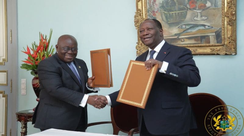Ghana and Cote d'Voire sign Abidjan Declaration (Photo supplied)