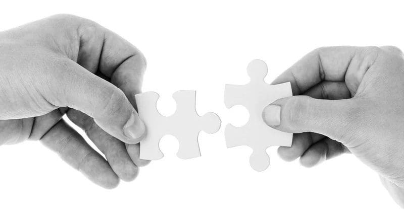 Hands Puzzle Pieces Connect Connection Cooperation Isolation