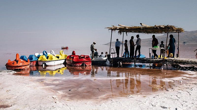Lake Urmia in Iran. Photo Credit: Solmaz Daryani, Wikipedia Commons