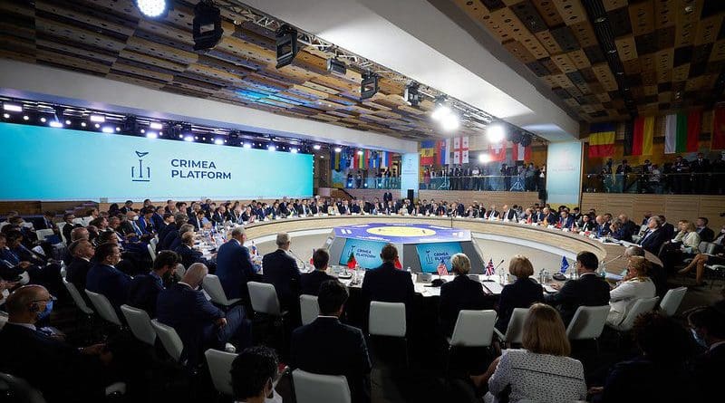 The Crimea Platform summit is a new consultative format initiated by Kyiv to coordinate an international response to the Russian occupation. [Flickr/President of Ukraine]