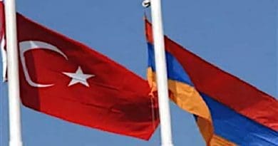 Flags of Turkey and Armenia
