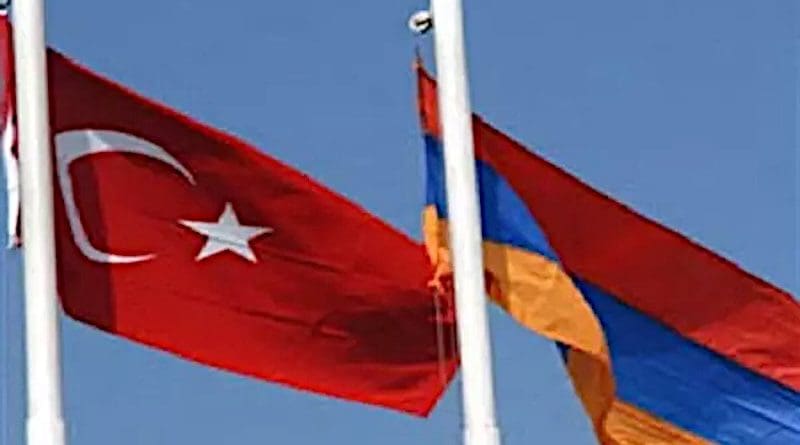 Flags of Turkey and Armenia