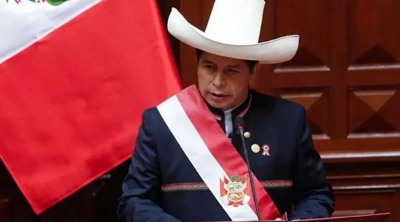 Peru's President Pedro Castillo. Credit: ANDINA/Prensa Presidencia.