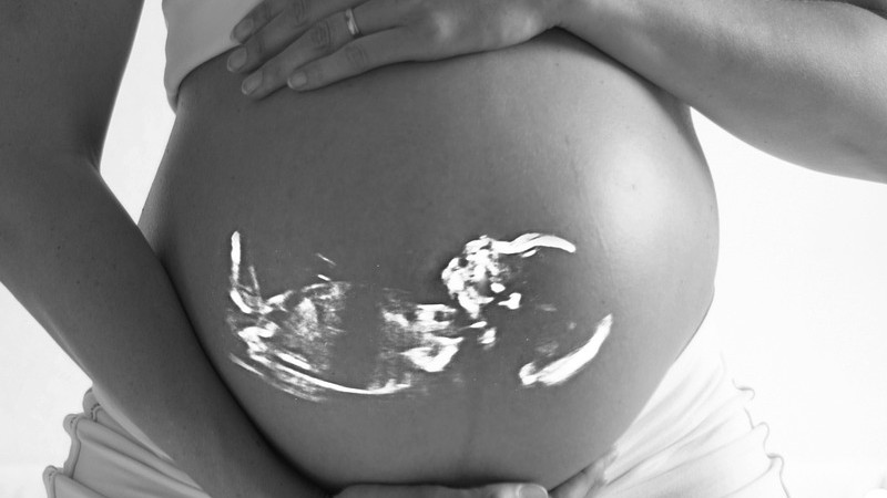Pregnant Baby Echo Ultrasound Pregnancy Belly