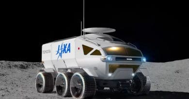 Artist's illustration of the planned Toyota/JAXA rover on the moon. Credit: Toyota/JAXA