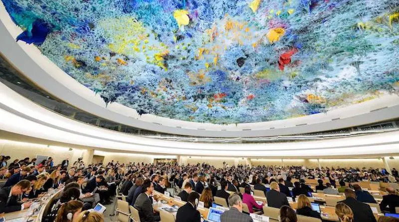 File photo of UN Human Rights Council in Geneva. Credit: Wikimedia Commons.