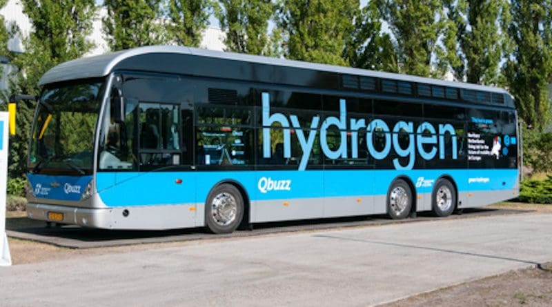 A hydrogen powered bus (Photo supplied)