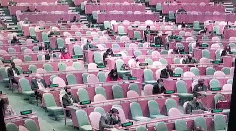 Photo: On the second day of the high-level UN session on September 22, the General Assembly Hall was virtually empty due to corona virus restrictions. But at least one delegate was tested positive.