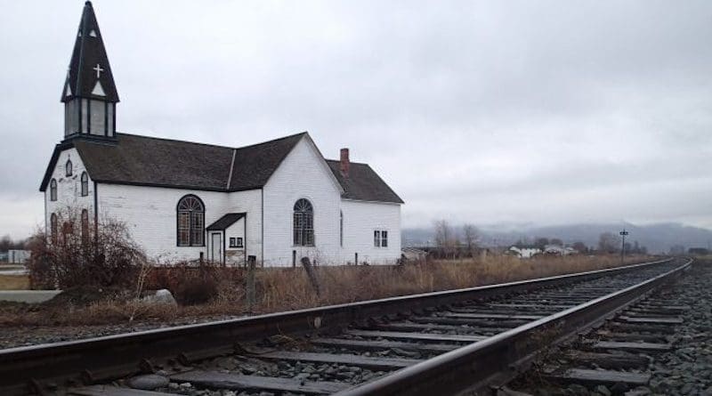 St. Joseph's Catholic Church in Kamloops, Canada, in February 2015. Credit: Alan Levine via Flickr (CC BY 2.0).