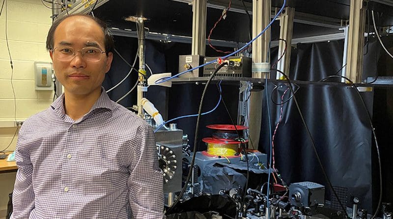 Tongcang Li and his team at Purdue University have developed ultrathin quantum sensors with 2D materials. CREDIT: Cheryl Pierce, Purdue University