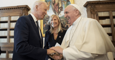 Pope Francis and US President Joe Biden and First Lady Jill Biden meet at the Vatican, Oct. 29, 2021. | Vatican Media.