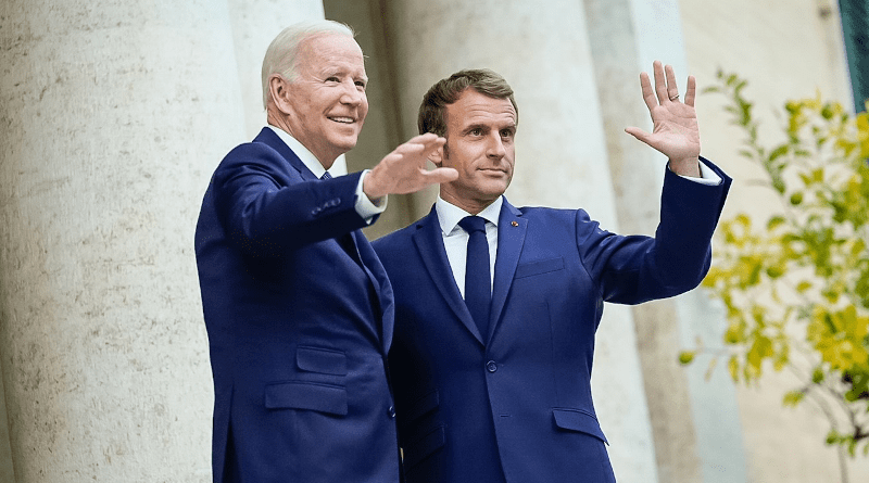 US President Joe Biden with French President Emmanuel Macron. Photo Credit: The White House