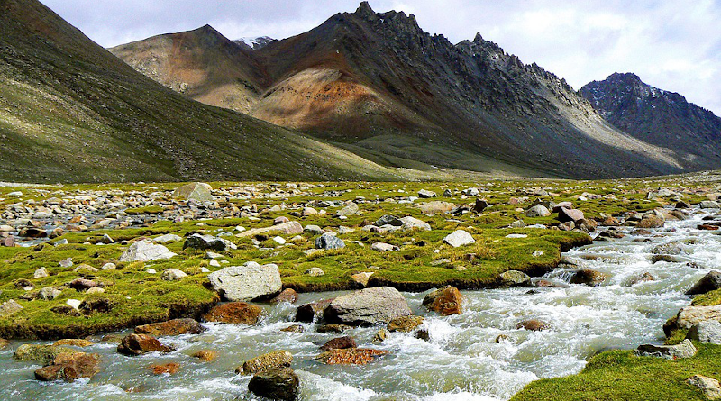 Tibet River Himalayas Mountains Landscape