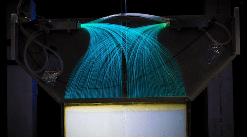 The high-efficiency ultracold neutron detector used in the "bathtub" trap. CREDIT: Photo by Michael Pierce, Los Alamos National Laboratory