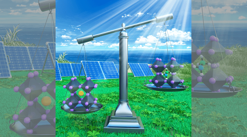 All-inorganic perovskites compare well with their hybrid counterparts in terms of efficiency CREDIT: ILLUSTRATION BY XIE ZHANG