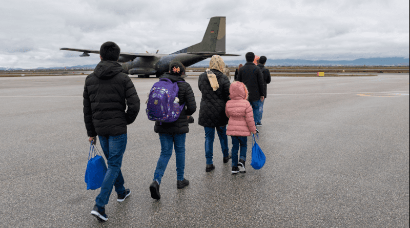 Seven Afghan citizens arrive in Luxembourg. Photo Credit: NATO