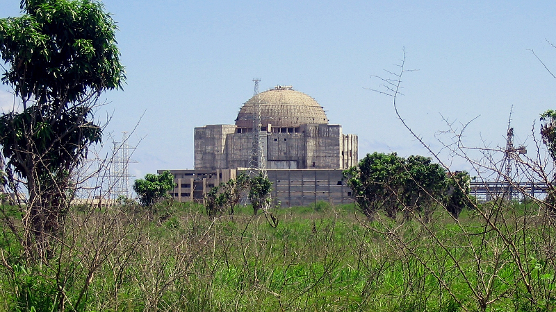 The unfinished and abandoned Juragua Nuclear Power Plant in Cienfuegos, Cuba. Photo Credit: David Grant, Wikipedia Commons