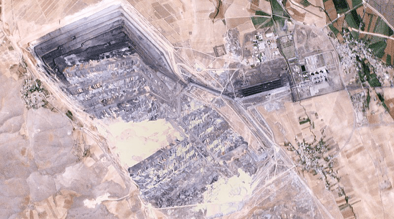 Afsin-Elbistan Power Complex in Turkey. Photo Credit: Planet Labs inc, Wikipedia Commons
